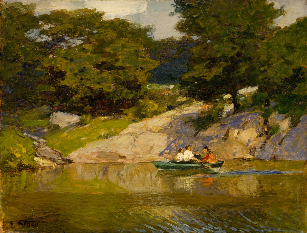 Żeglarstwo w Central Parku, ok. 1900-05 autorstwa Edward Henry Potthast