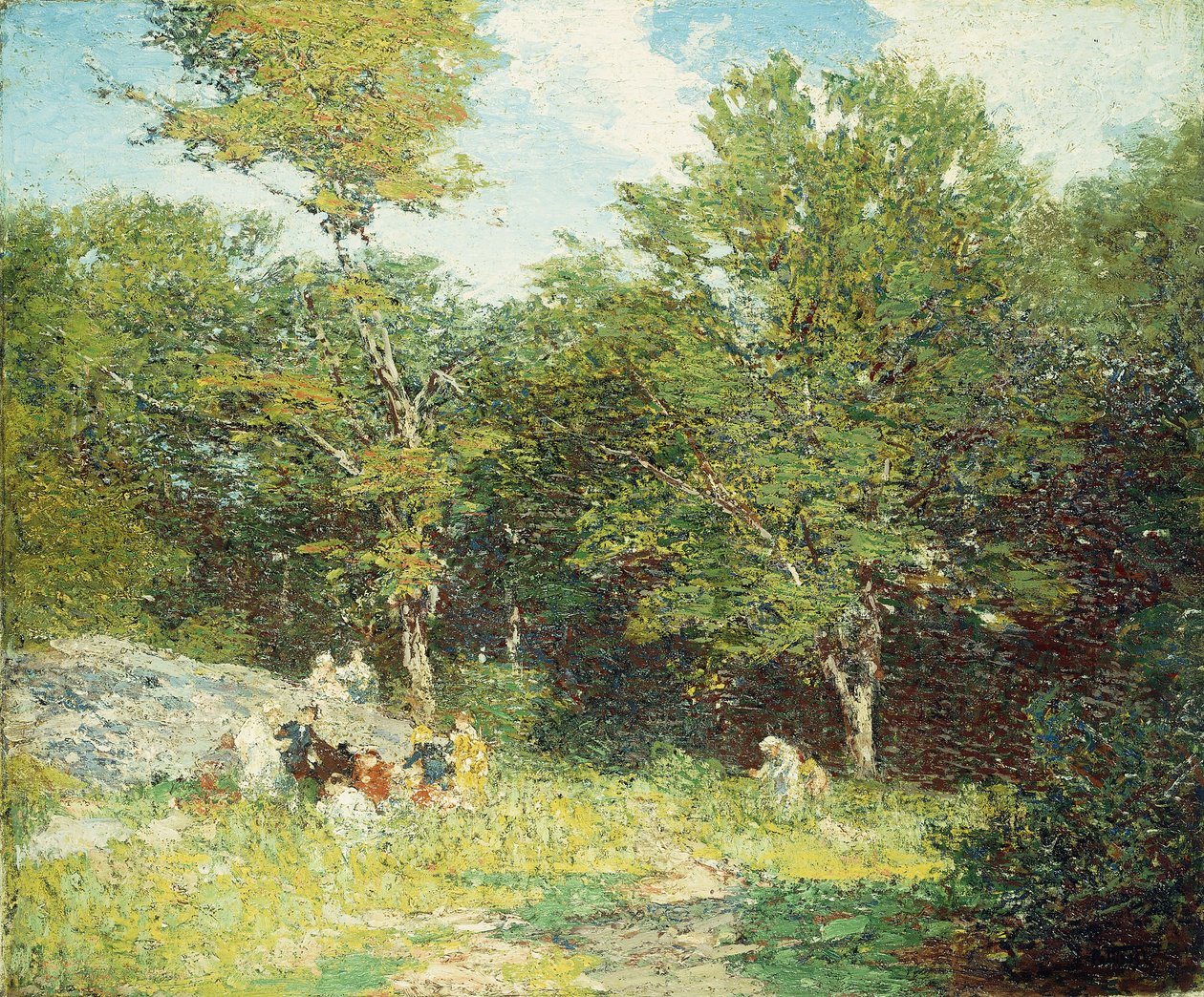 Zbieranie kwiatów, autorstwa Edward Henry Potthast
