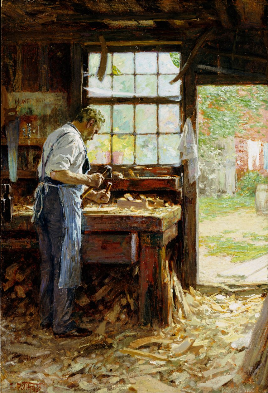 Wiejski cieśla, 1899 autorstwa Edward Henry Potthast