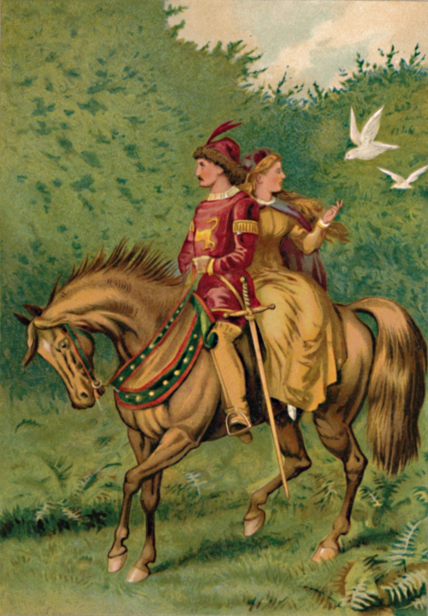 Kopciuszek i książę, 1901 autorstwa Edward Henry Wehnert