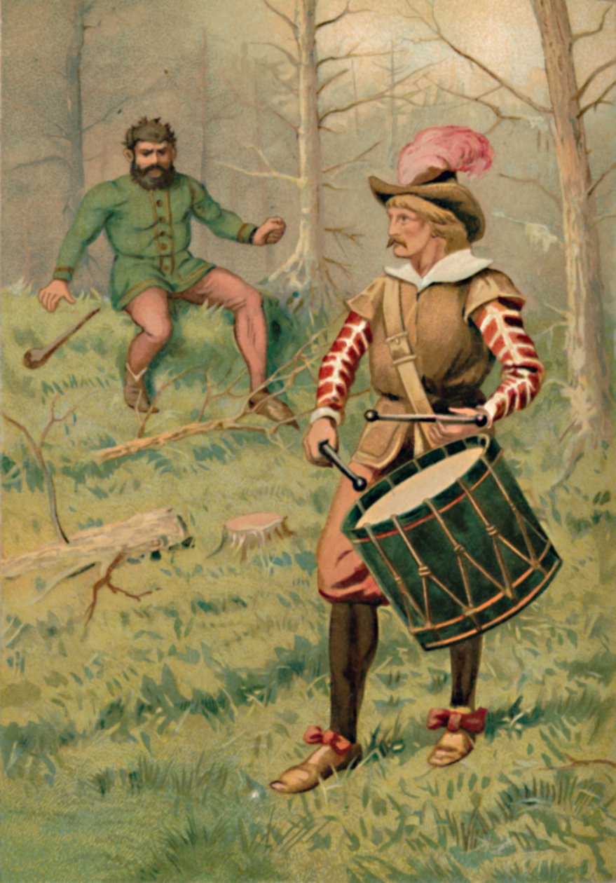 Perkusista i gigant, 1901 autorstwa Edward Henry Wehnert