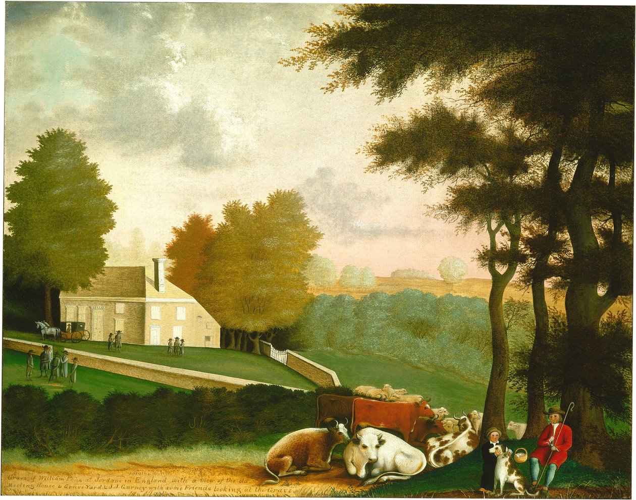 Grób Williama Penn autorstwa Edward Hicks