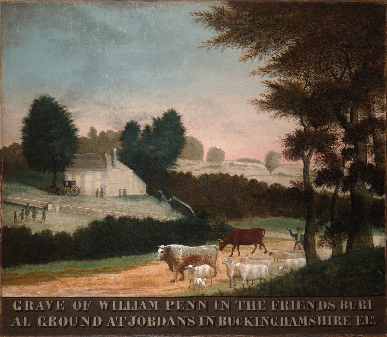 Grób Williama Penn autorstwa Edward Hicks
