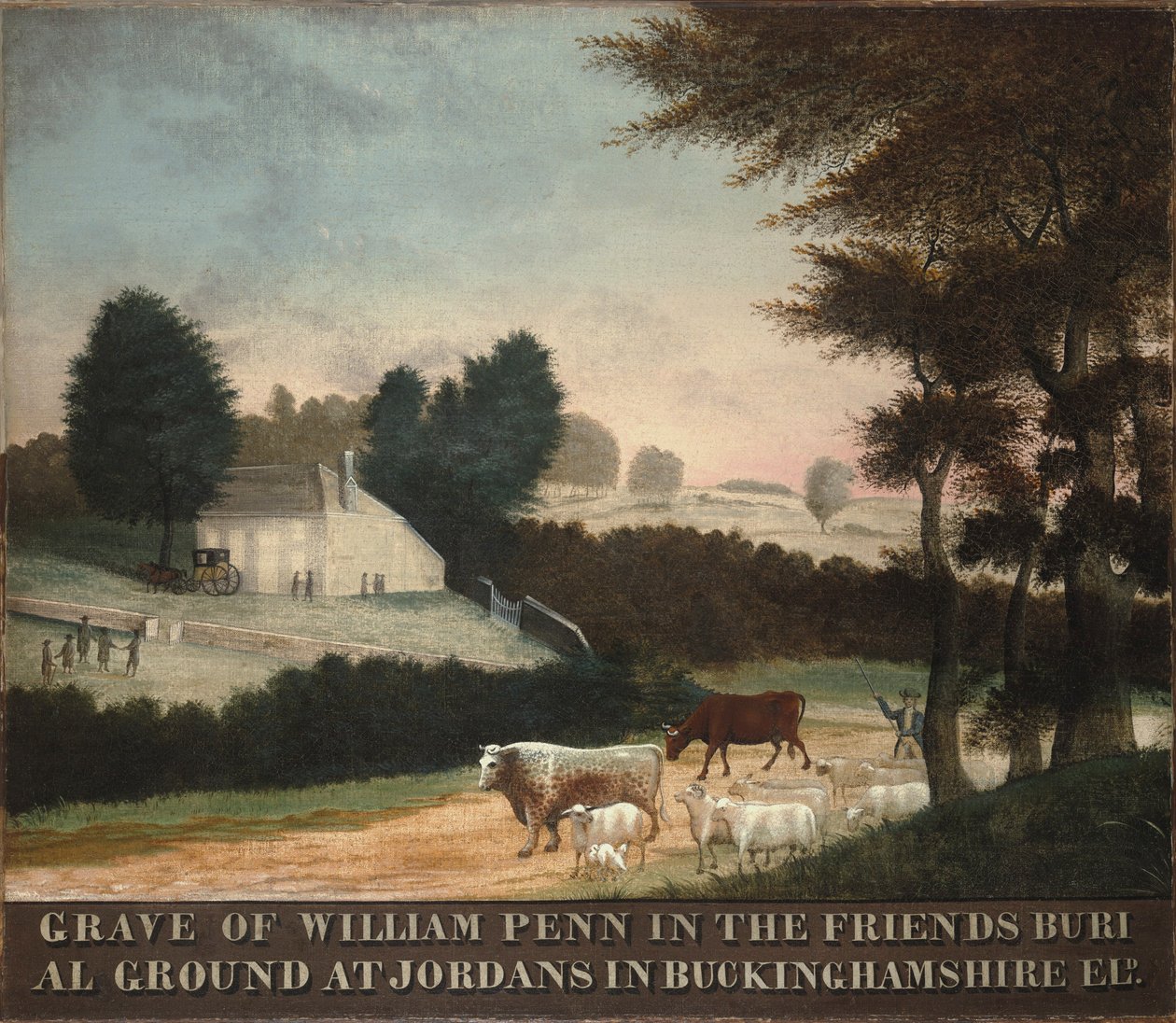 Grób Williama Penna, 1847 autorstwa Edward Hicks