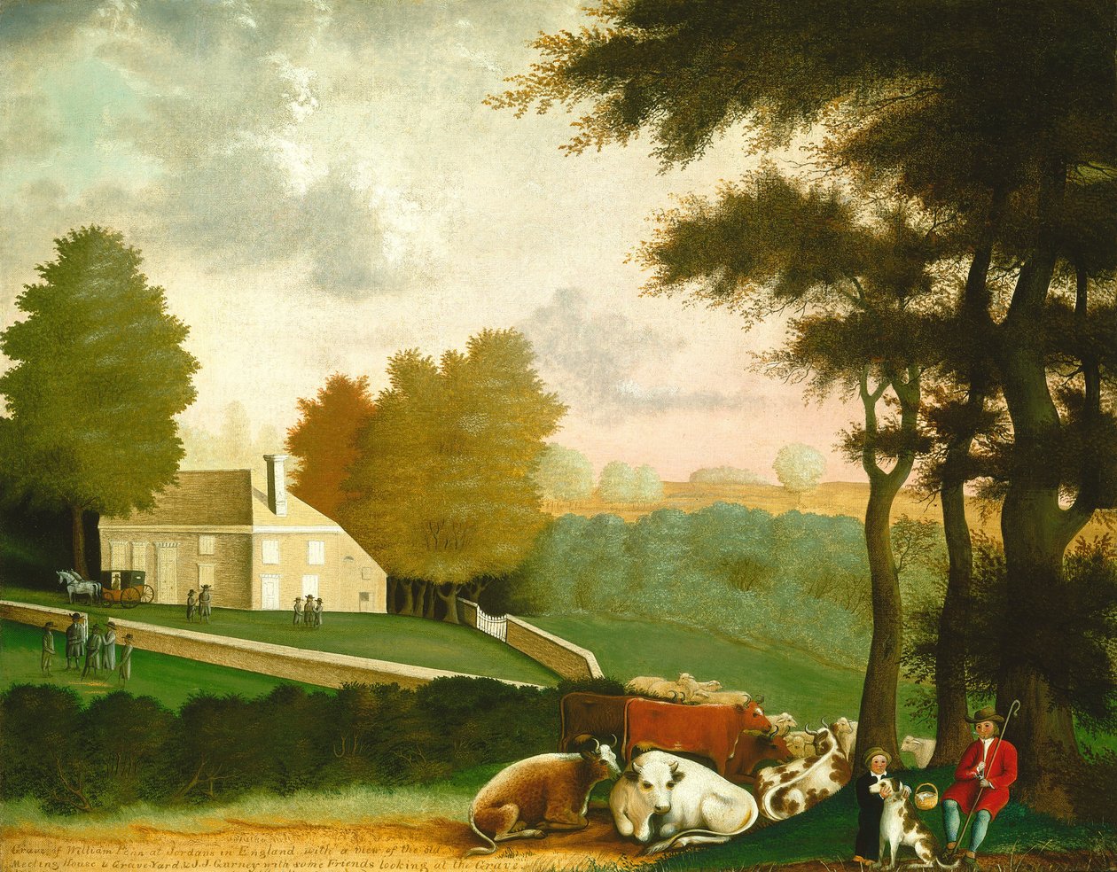 Grób Williama Penna, c. 18471848. autorstwa Edward Hicks