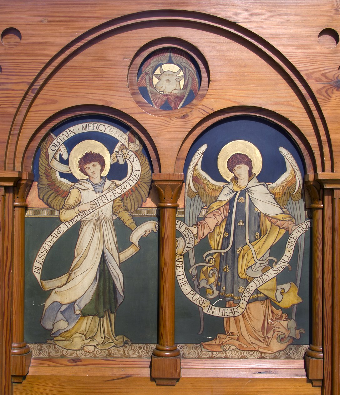 Garstang, St Thomas, Shrigley & Hunt (1873-1982), Edward Holmes Jewitt (1849-1929), Angel Reredos, c.1877 autorstwa Edward Holmes Jewitt