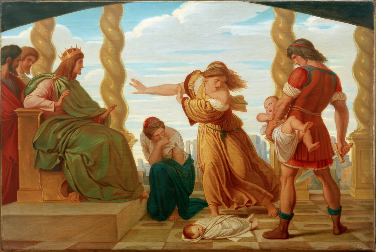 Wyrok Salomona autorstwa Edward Jakob von Steinle