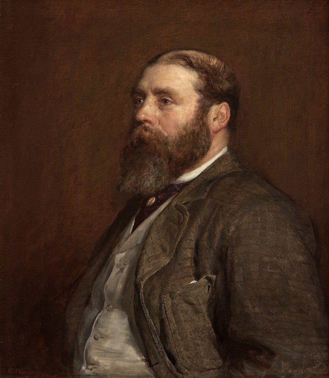 William Henry Wills, Esq., MP (Pan Winterstoke), ok.1880 (olej na płótnie) autorstwa Edward John Gregory