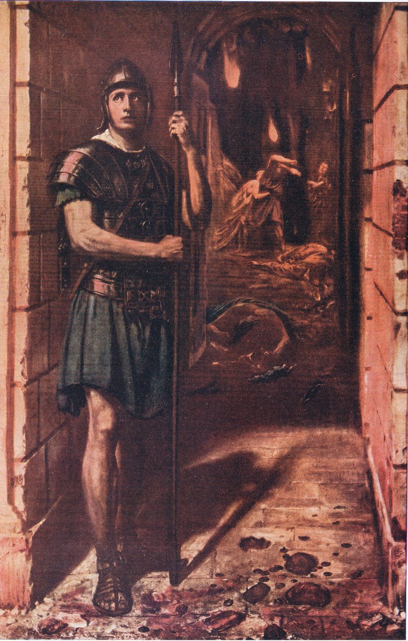 Wierni aż do śmierci, ilustracja ze Światowej Biblioteki Najlepszych Książek, ok. 1940 r. autorstwa Edward John Poynter