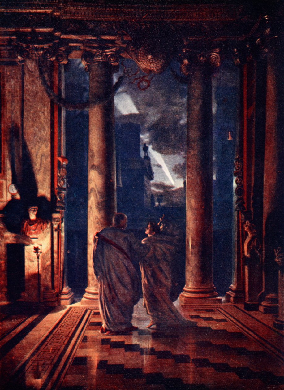 Idy marcowe (zabójstwo Gajusza Juliusza Cezara) 1883 autorstwa Edward John Poynter