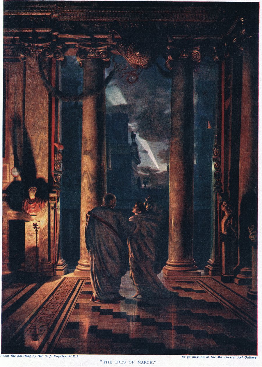 Idy marcowe, z „Historii narodów Hutchinsona” autorstwa Edward John Poynter