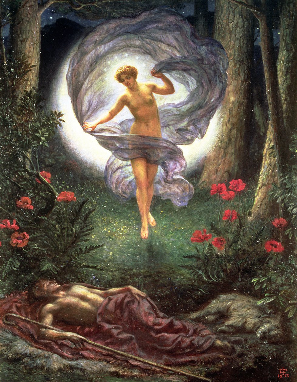 Wizje Endymiona autorstwa Edward John Poynter