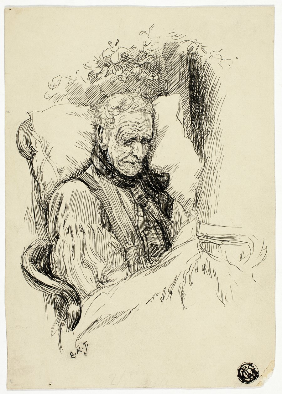 Umierający starzec autorstwa Edward Killingworth Johnson