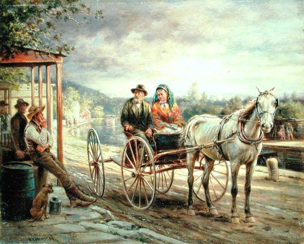Późne popołudnie, Port Ben, hrabstwo Ulster autorstwa Edward Lamson Henry
