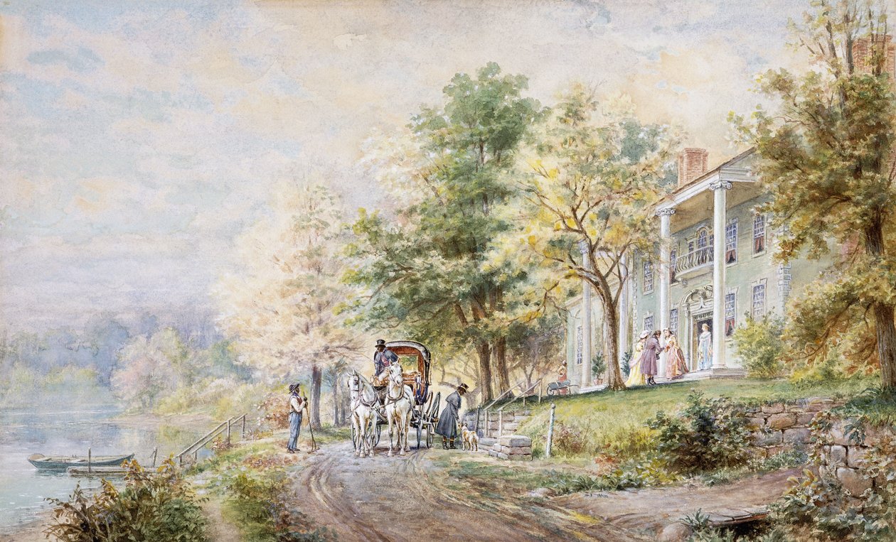 Przyjmowanie Gości, 1898 autorstwa Edward Lamson Henry