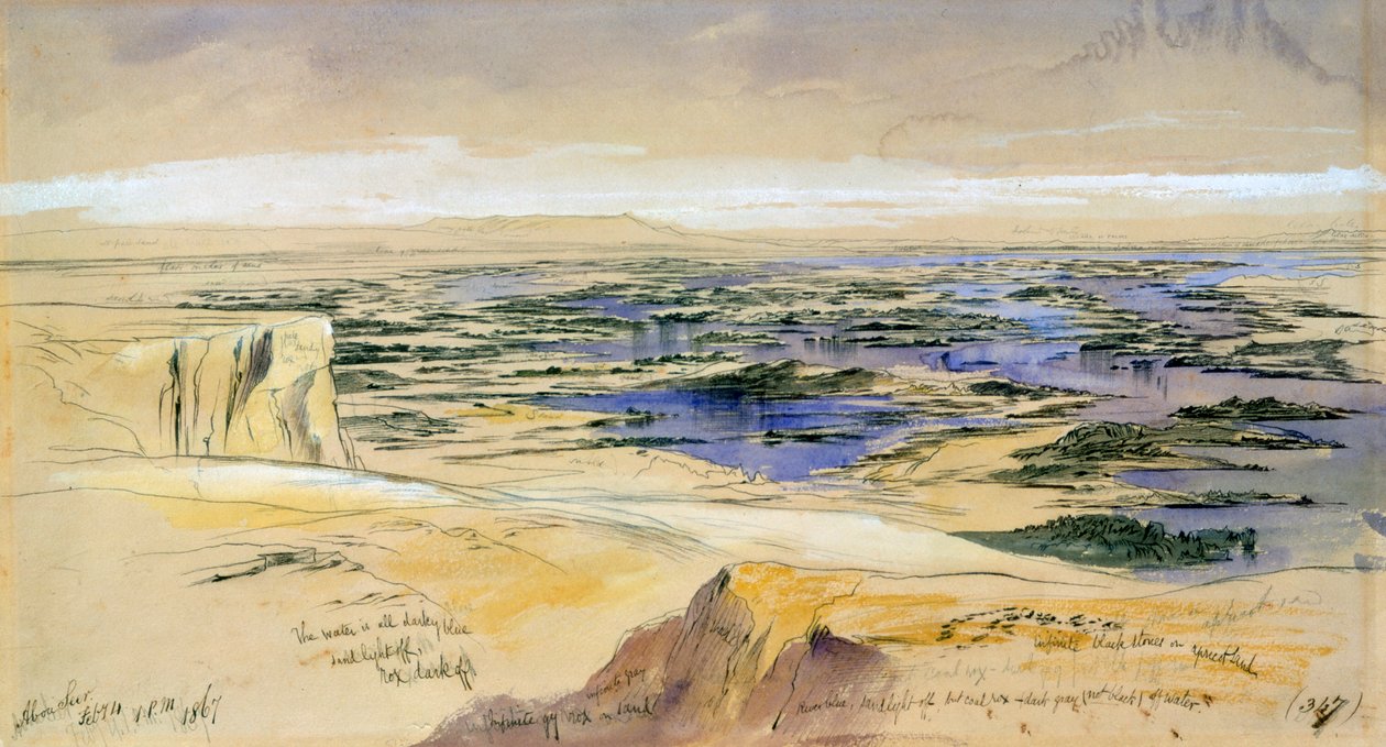 Aboo Seer, 4 lutego 1867 r. autorstwa Edward Lear