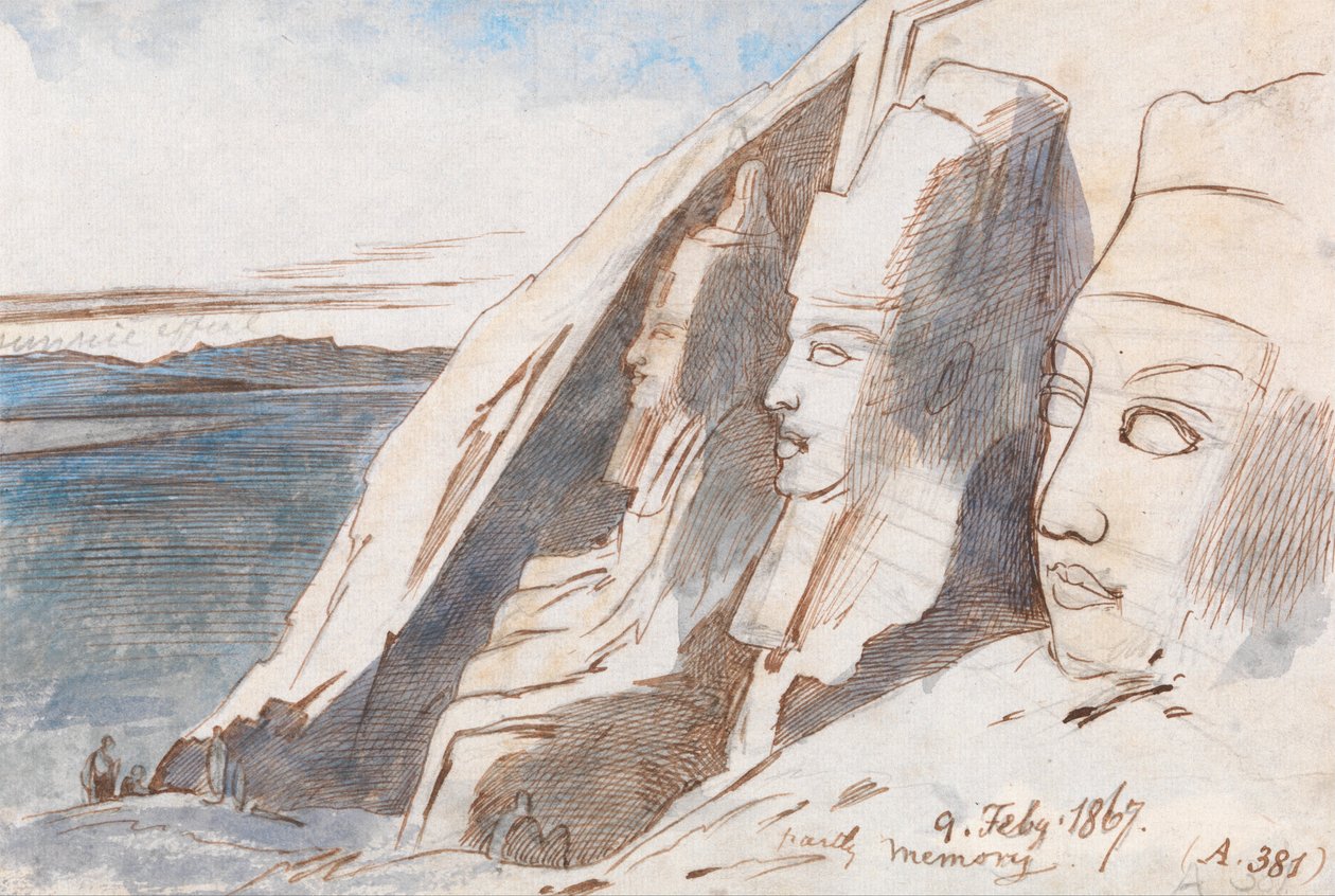 Abu Simbel autorstwa Edward Lear