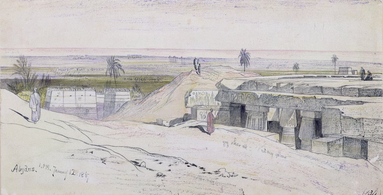 Abydus autorstwa Edward Lear