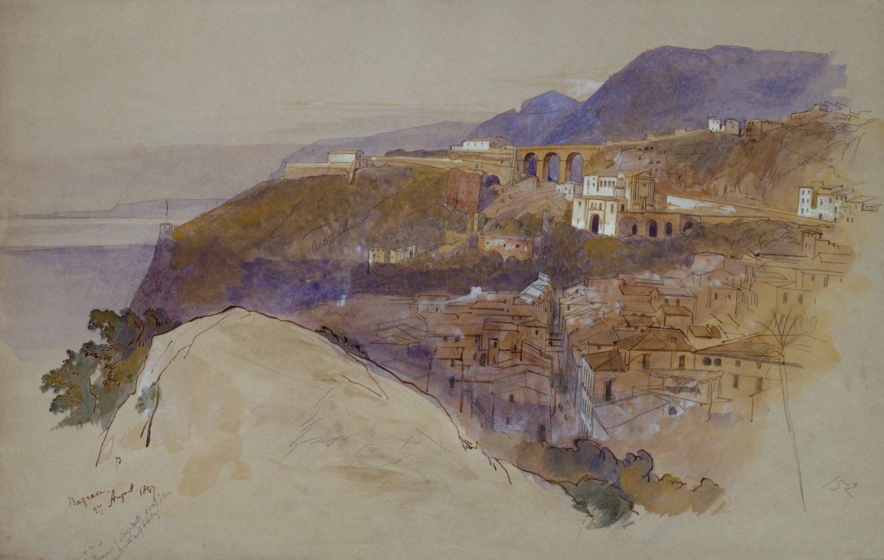 Bagnara nad Cieśniną Mesyńską autorstwa Edward Lear