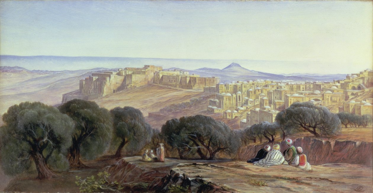 Betlejem, 1879 autorstwa Edward Lear