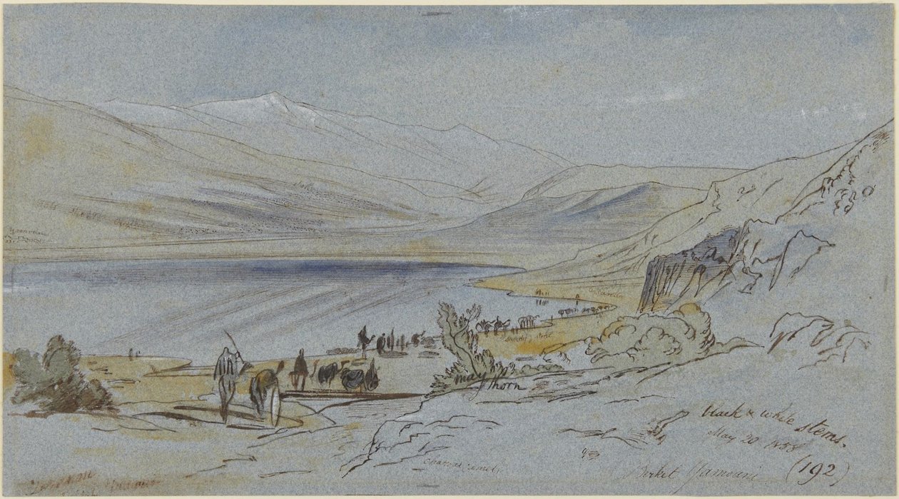 Birket el Yamouni autorstwa Edward Lear