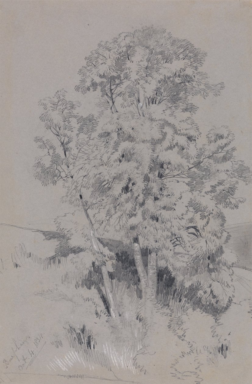 Burpham 4 października 1834 r. autorstwa Edward Lear