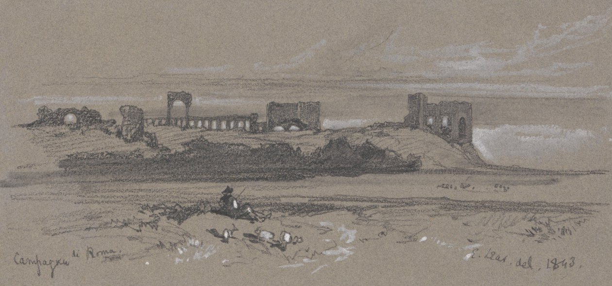 Okolice Rzymu autorstwa Edward Lear