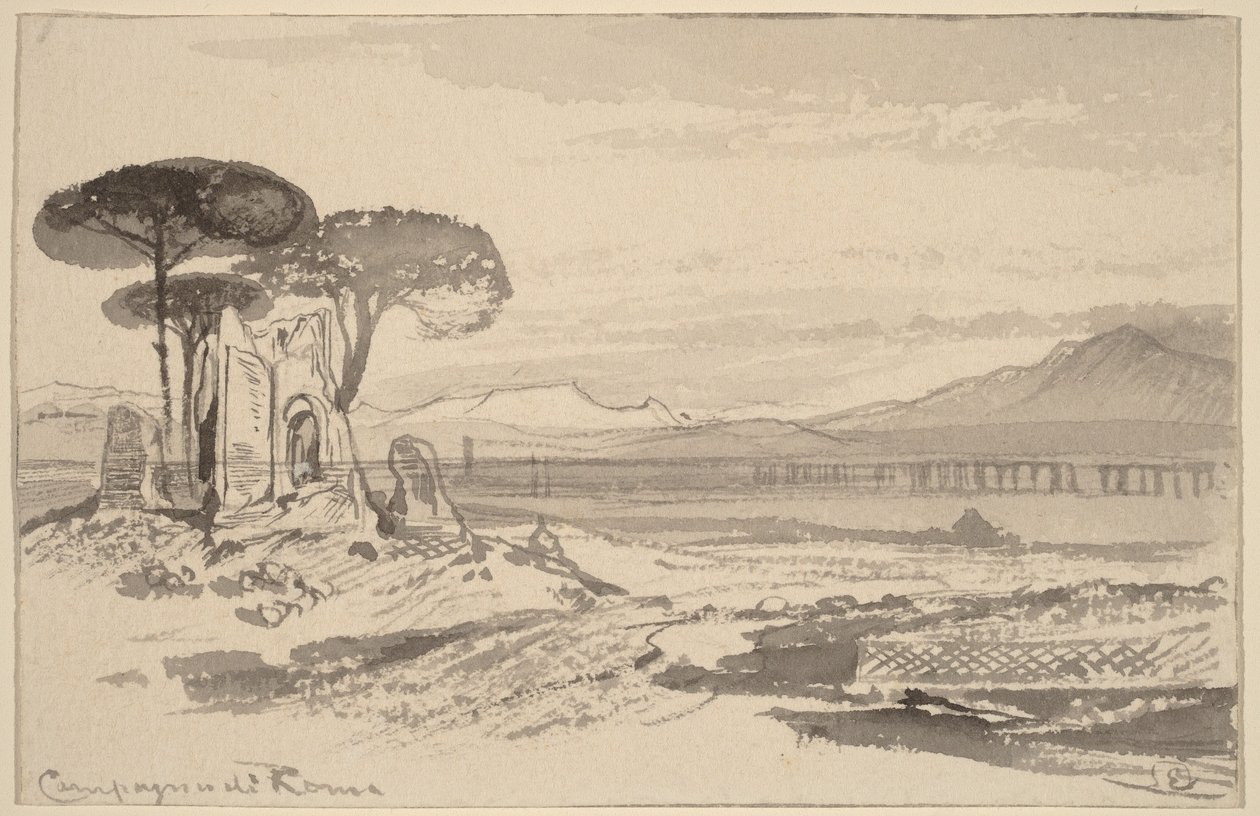 Okolice Rzymu autorstwa Edward Lear