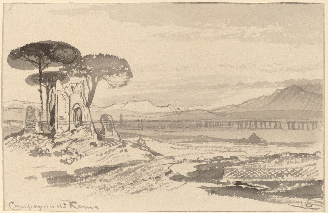 Kampania rzymska, 18841885. autorstwa Edward Lear