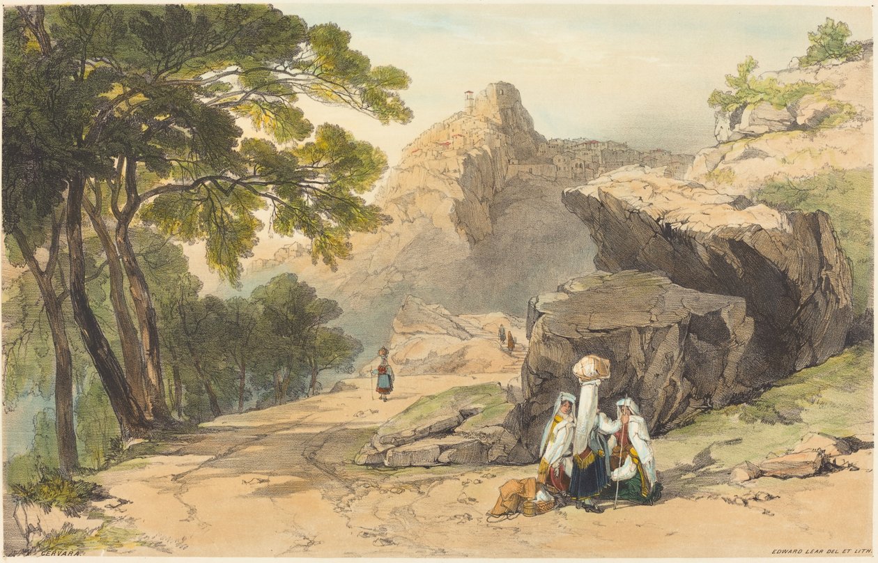 Cervara. autorstwa Edward Lear