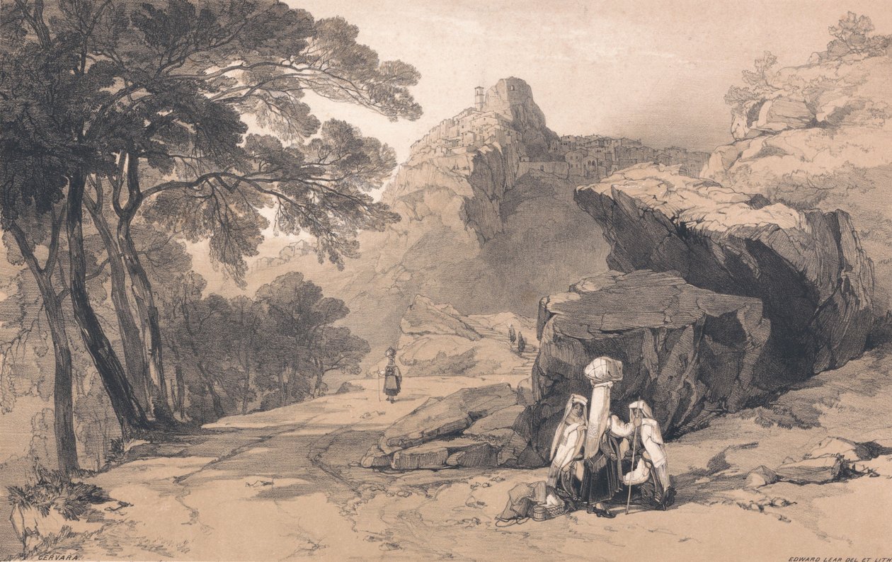 Cervara autorstwa Edward Lear