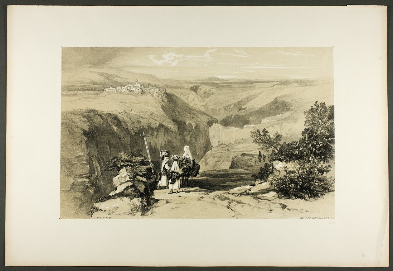 Collepardo autorstwa Edward Lear
