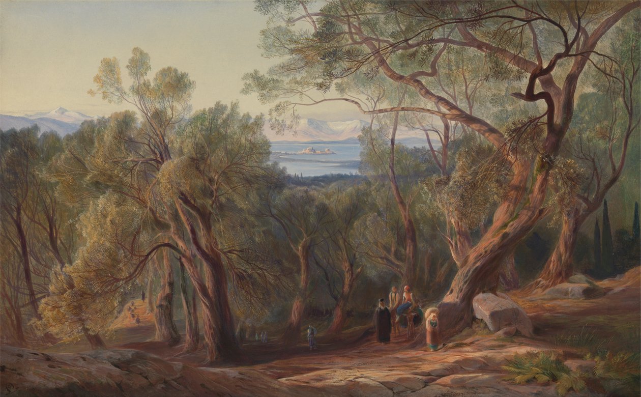 Corfu de Santa Decápolis autorstwa Edward Lear
