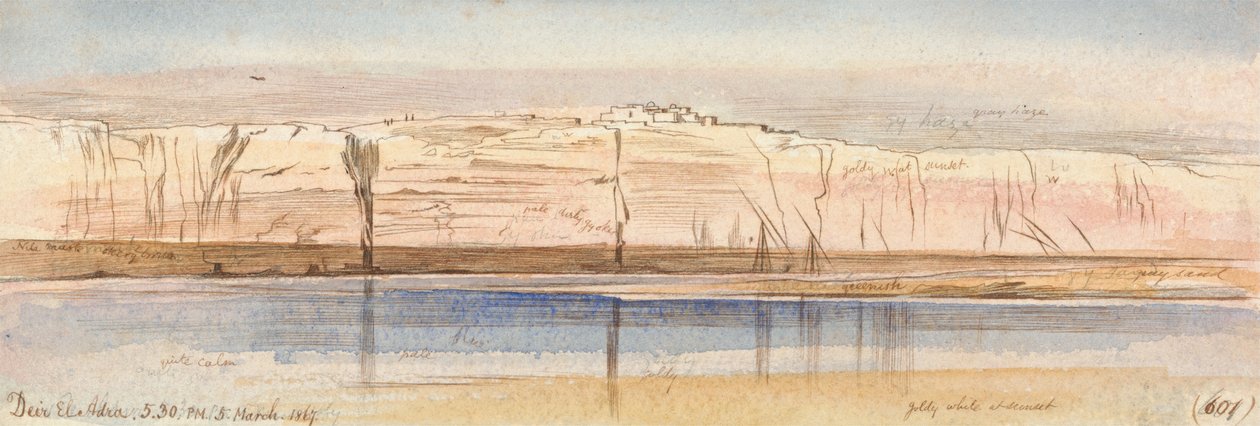 Deir El Adra autorstwa Edward Lear