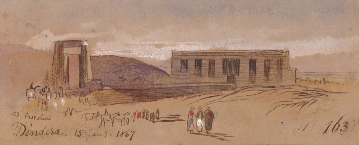 Dendera autorstwa Edward Lear
