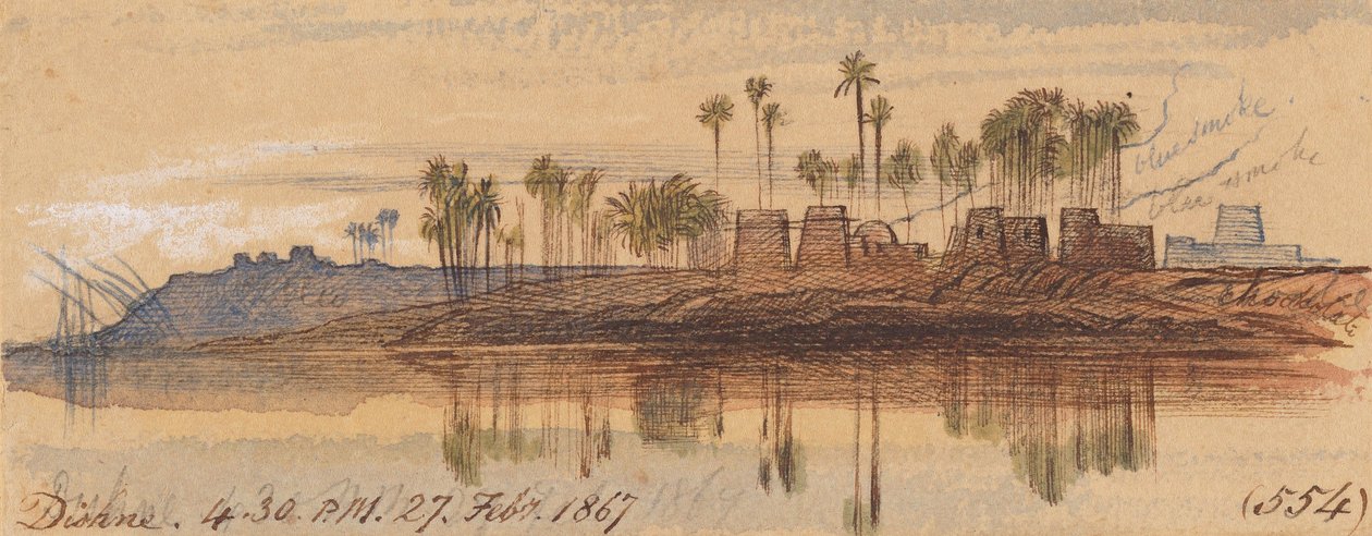 Dishne; godz. 16:30, 27 lutego 1867 r. (554) autorstwa Edward Lear