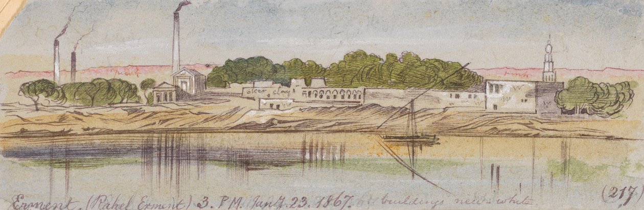 Erment (Rahel Erment); godz. 15:00, 23 stycznia 1867 r. (217)j autorstwa Edward Lear