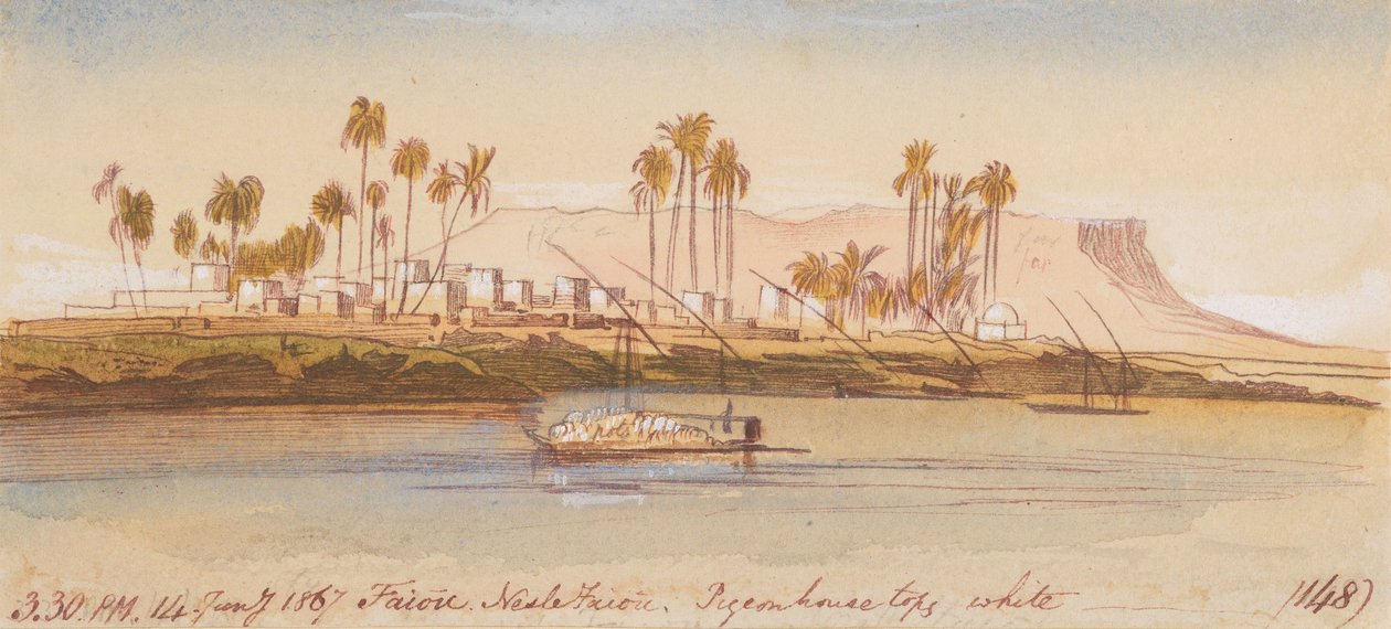 Faiou Nesle Faiou; godz. 15:30, 14 stycznia 1867 r. (148) autorstwa Edward Lear