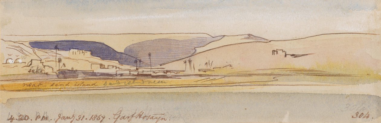 Garf Hosayn; godz. 16:20, 31 stycznia 1867 r. (304) autorstwa Edward Lear