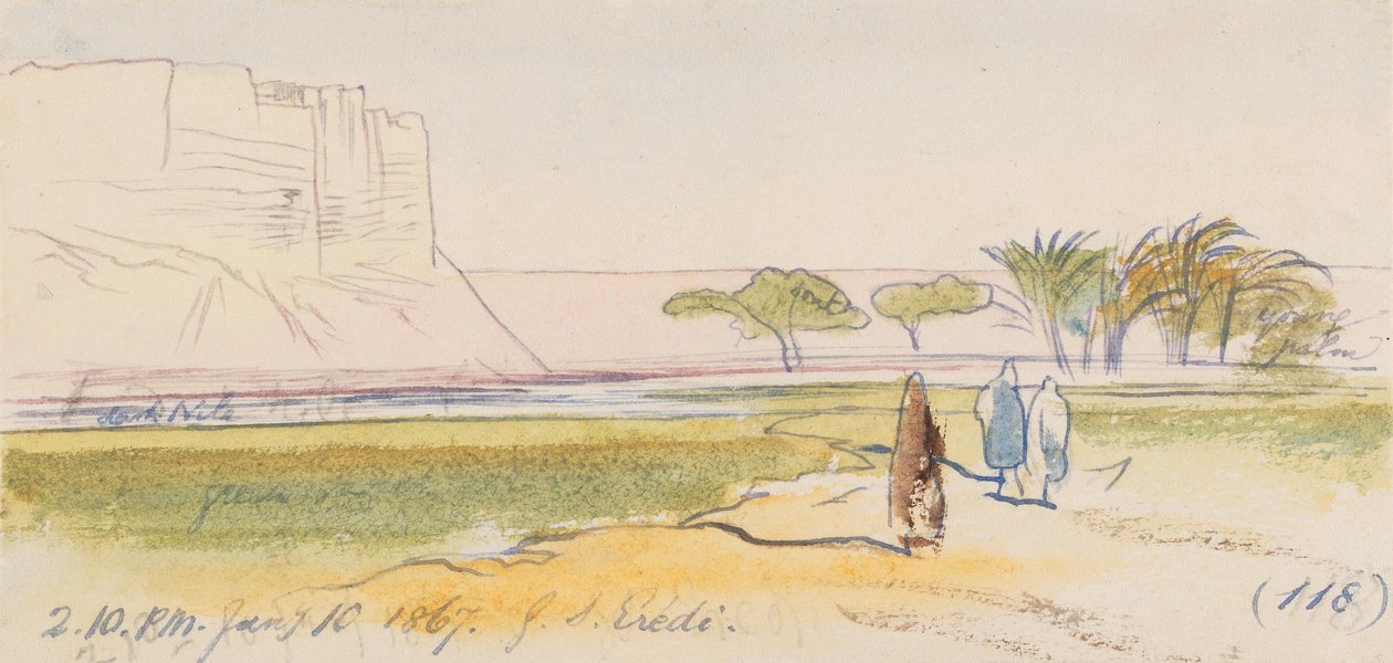 Gebel S. Eredi; godz. 14:10, 10 stycznia 1867 r. (118) autorstwa Edward Lear