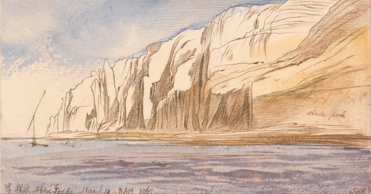 Gebel Sheikh Abu Fodde, 8:00 rano, 4 marca 1867 r. (588) autorstwa Edward Lear