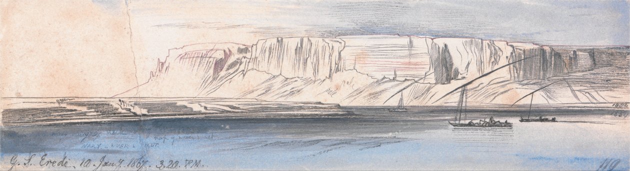 Gebel Sheikh Eredi autorstwa Edward Lear
