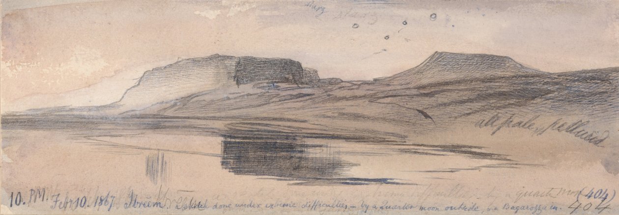Ibreem, 22:00, 10 lutego 1867 r. (404) autorstwa Edward Lear