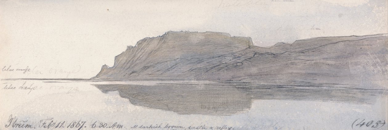 Ibreem, 6:30 rano, 11 lutego 1867 r. (405) autorstwa Edward Lear