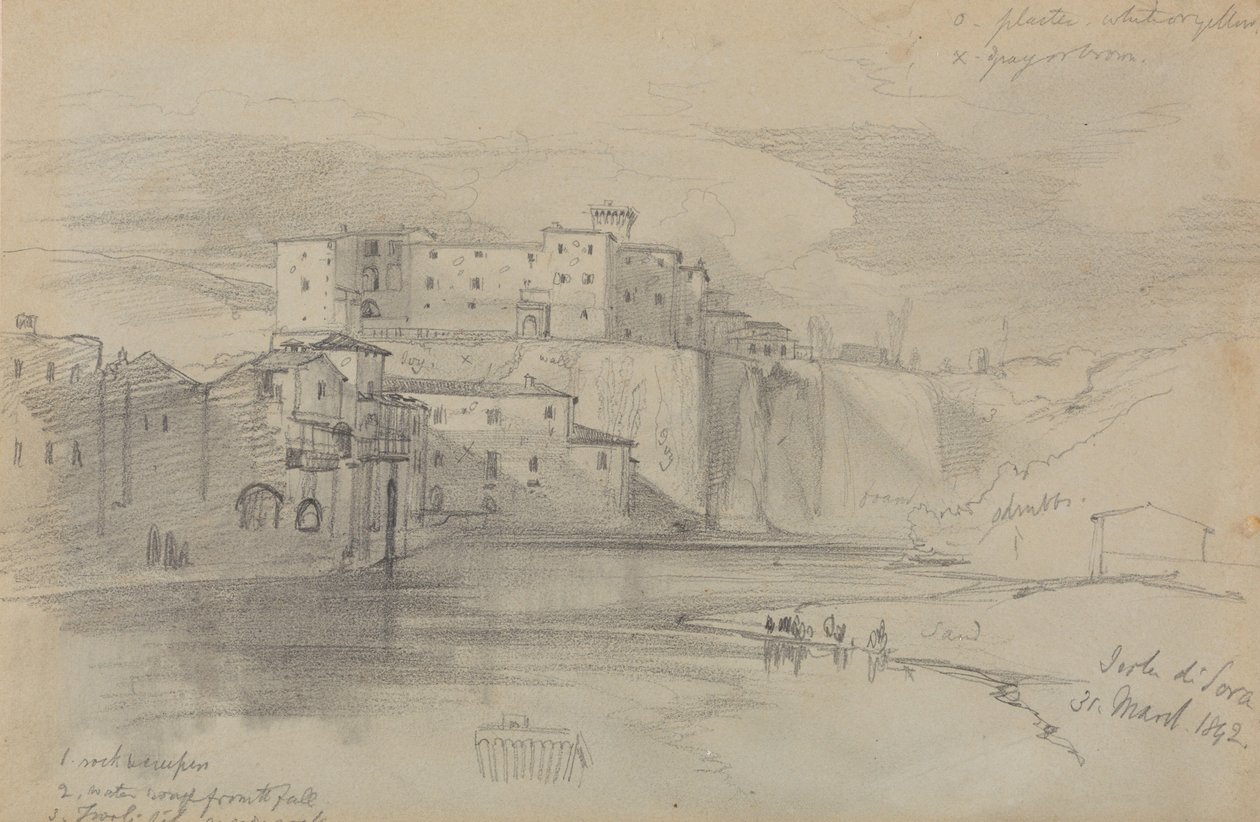 Wyspa Sora, 31 marca 1842 r. autorstwa Edward Lear