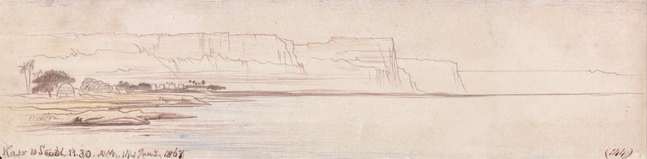 Kasr es Saiad autorstwa Edward Lear