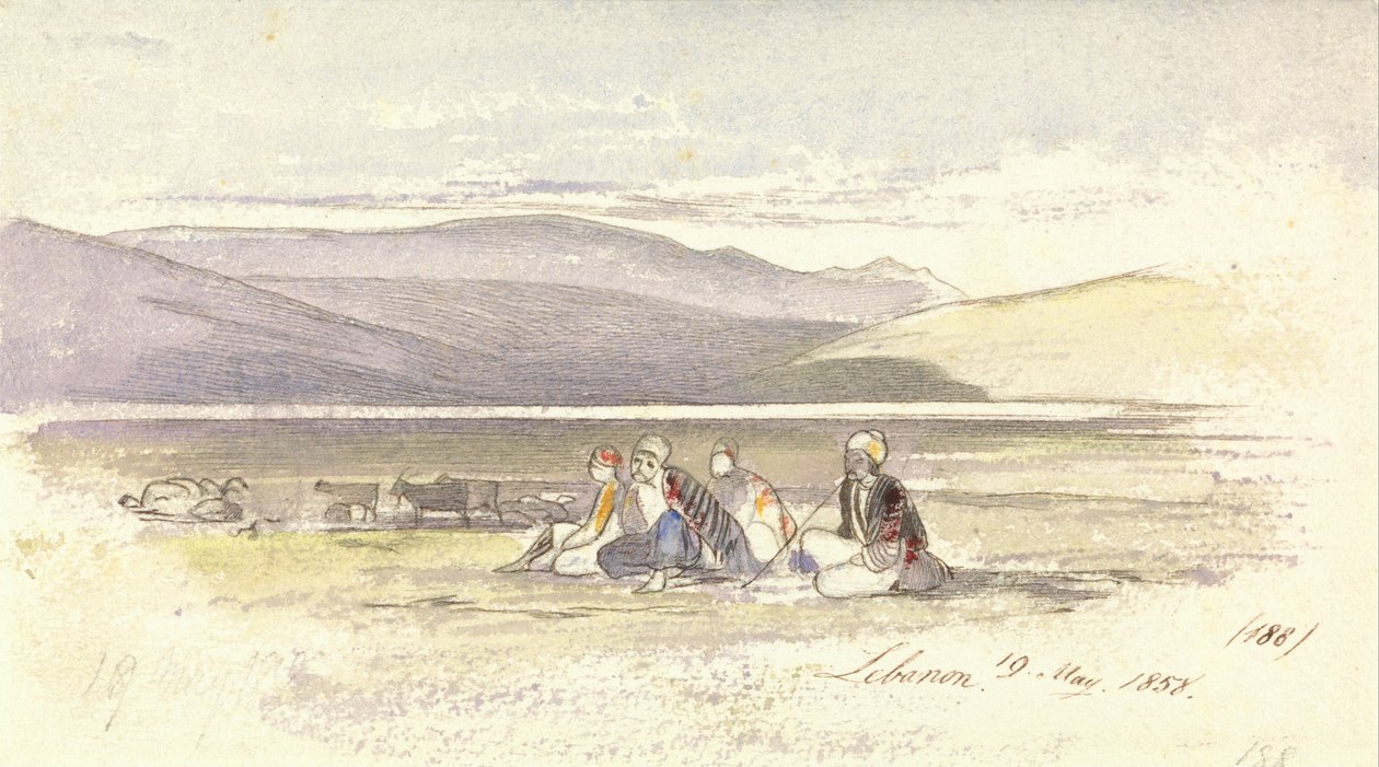 Liban autorstwa Edward Lear