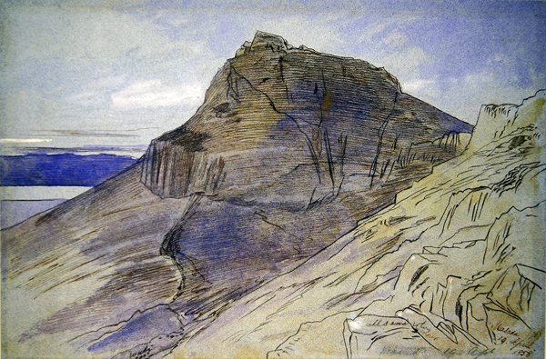 Masada nad Morzem Martwym autorstwa Edward Lear