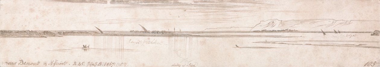 W pobliżu Benout & Assioot autorstwa Edward Lear