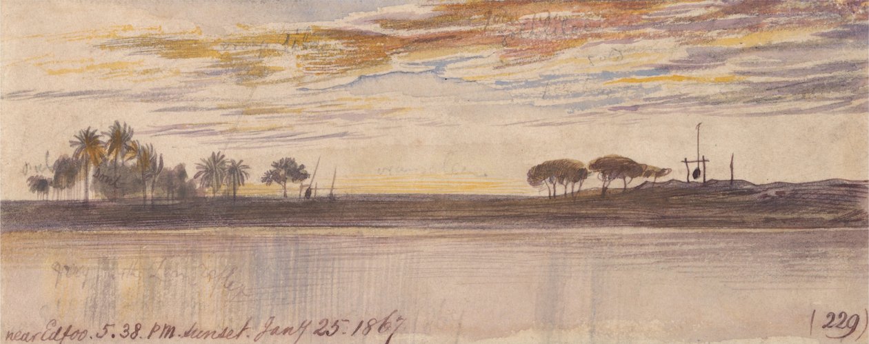 W pobliżu Edfu autorstwa Edward Lear